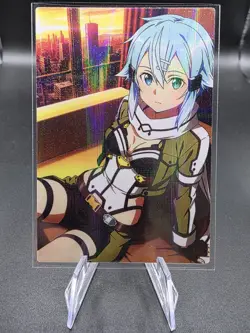 Sinon Art Sword Online Holographic Anime Collectible Trading Card - Image 1