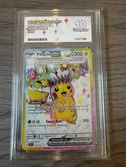 ACE 10 Pikachu EX 219/191 Surging Sparks Pokemon Card - Image 1