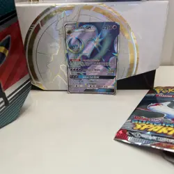 Pokemon TCG Lunala GX Full Art Ultra Rare Card Sun Moon 141/149 Holo HP - Image 1