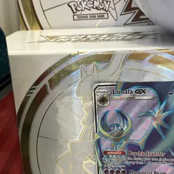 Pokemon TCG Lunala GX Full Art Ultra Rare Card Sun Moon 141/149 Holo HP - Image 2