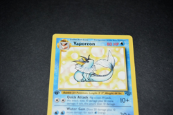 Pokemon Card 28/64 Vaporeon 1999 1st Edition Jungle - Image 3