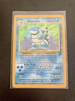 Blastoise Holo 002/130 Base Set 2 Pokemon Card LP Vintage WOTC - Image 1
