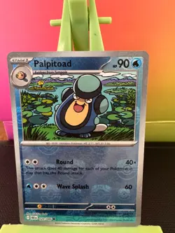 Palpitoad Master Ball Pattern Holo Card 020/086 Black Bolt - Image 1