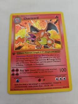 1999 Pokemon Charizard Holo Rare Card 1st edition See Photos - Image 2