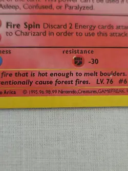 1999 Pokemon Charizard Holo Rare Card 1st edition See Photos - Image 5