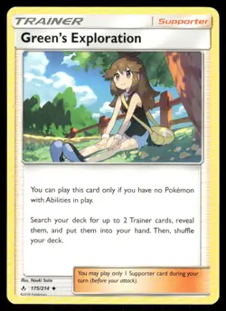 Green's Exploration 175/214 Unbroken Bonds Pokemon TCG trading card - Image 1