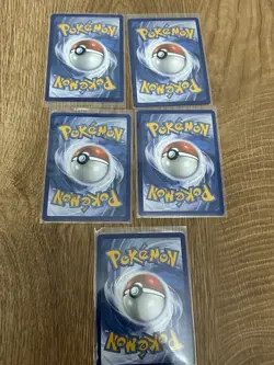 Pokemon TCG 5-Card Lot Holo Full Art including Vaporeon Eevee Flaffy - Image 2