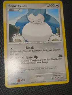 Pokemon TCG Diamond and Pearl Snorlax Card 37/130 Rare Non Holo - Image 1