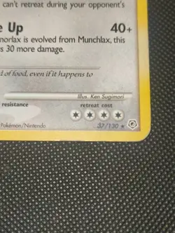 Pokemon TCG Diamond and Pearl Snorlax Card 37/130 Rare Non Holo - Image 4