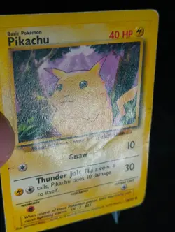 Pokemon Pikachu Basic Base Set Common Regular 40 HP 58/102 Card - Image 2