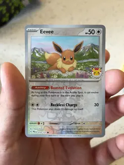 Eevee - (Pokemon Day 2025) (Reverse Cosmos Holo) 074/131 Miscellaneous Cards... - Image 1