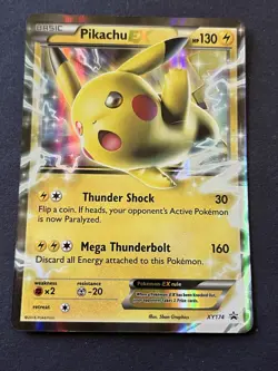 Pikachu EX XY Promo XY174 Holo Promo ENG 130 HP Pokemon TCG Card - Image 1