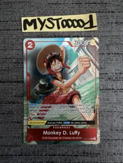 Carte One Piece Monkey.D.Luffy OP06-013 Rare French Exclusive 1st Anniversary - Image 1