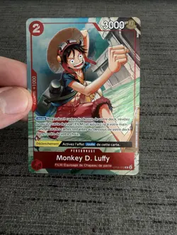 Carte One Piece Monkey.D.Luffy OP06-013 Rare French Exclusive 1st Anniversary - Image 3
