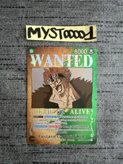Carte One Piece Eustass « Captain » Kid OP01-051 WANTED SP Special Rare English - Image 1
