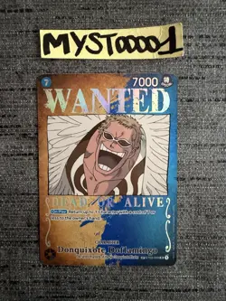 Carte One Piece Donquixote Doflamingo ST03-009 WANTED SP SPECIAL RARE English - Image 1