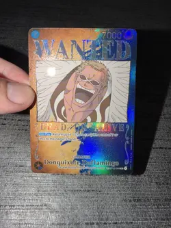 Carte One Piece Donquixote Doflamingo ST03-009 WANTED SP SPECIAL RARE English - Image 3