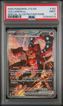 2025 POKEMON JTG EN-JOURNEY TOGETHER #182 VOLCANION ex SPECIAL ILLUSTRATION RARE - Image 1