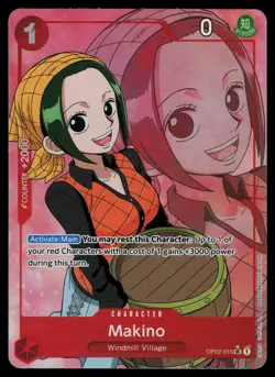 Makino (Alt Art) OP02-015 - One Piece The Best - Uncommon (NM) - Image 1