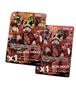 ONE PIECE Card Luffy P-159Regular + Holo Premium Ver Set29th Anniversary Promo - Image 1