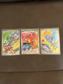 Pokemon TCG First Partner Illustration Collection Series 1 Kanto GEN 1 Starters - Image 1