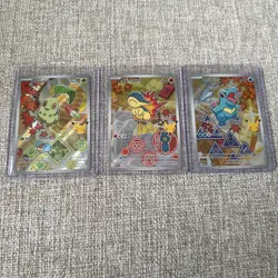 Pokemon TCG First Partner Illustration Collection Series 2 Johto Starters Set #1 - Image 1