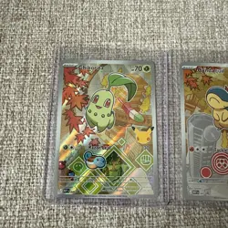 Pokemon TCG First Partner Illustration Collection Series 2 Johto Starters Set #1 - Image 2