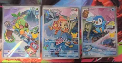 Pokemon TCG First Partner Illustration Collection Series 1 Gen 4 Sinnoh Starters - Image 1