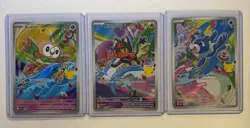 First Partner Illustration Collection Series 1 Gen 7 Alola Starters Pokemon TCG - Image 1