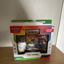 Pokemon TCG First Partner Illustration Collection Series 1 Box 3 Promo Cards - Image 1