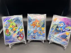 Pokemon TCG First Partner Illustration Collection Series 1 Gen 4 Starters set - Image 1