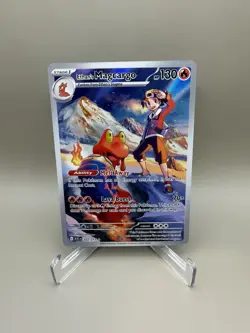 Pokemon ME: Ascended Heroes Ethan's Magcargo 222/217 Illustration Rare Holo - Image 1