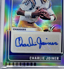 Charlie Joiner 2025 Donruss Optic Signature Series HOLO AUTO Chargers 🔥 🖊 - Image 2