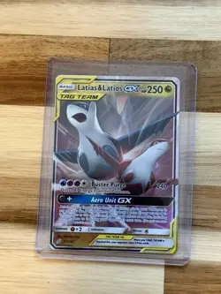 Latias & Latios GX (ULTRA RARE) SM Tag Team Up 113/181 Pokemon Sun And Moon - NM - Image 1