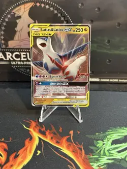 Latias & Latios GX (ULTRA RARE) SM Tag Team Up 113/181 Pokemon Sun And Moon - NM - Image 1