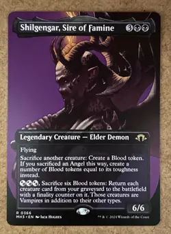 Shilgengar, Sire of Famine (Borderless) - Modern Horizons 3 - NM MTG - Image 1