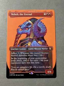 MTG Neheb, the Eternal (Borderless) -Non Foil NM Commander Masters CMM 0678 - Image 1