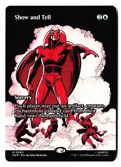 Show and Tell (Borderless) 60 Marvel Universe Eternal-Legal Magic: The Gathering - Image 1