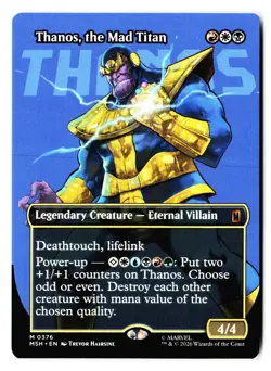 Thanos, the Mad Titan (Borderless) (0367) 376 MSH Magic: The Gathering - Image 1