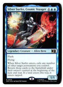 Silver Surfer, Cosmic Voyager 639 MSC Magic: The Gathering Foil - Image 1