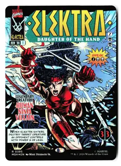 Elektra, Daughter of the Hand (Borderless) (395) MSH Magic: The Gathering Foil - Image 1