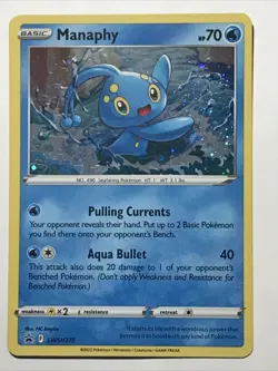 Manaphy SWSH275 Holo Black Star Promo Pokemon 2022 Sword & Shield - Image 1