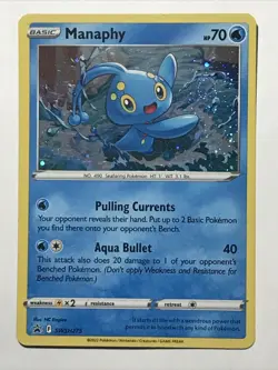 Manaphy SWSH275 Holo Black Star Promo Pokemon 2022 Sword & Shield - Image 2