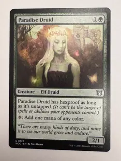 Paradise Druid [Wilds of Eldraine Commander] Magic MTG - Image 1