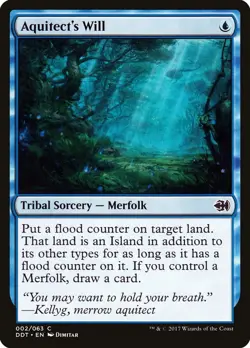 MTG Aquitect's Will ** Duel Decks: Merfolk vs. Goblins ** English - Image 1