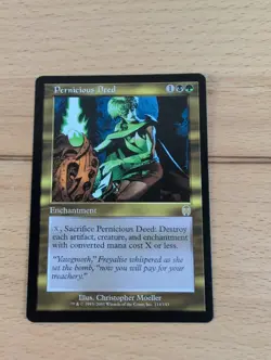 Pernicious Deed - NM -Apocalypse Mtg Magic Near Mint - Image 1