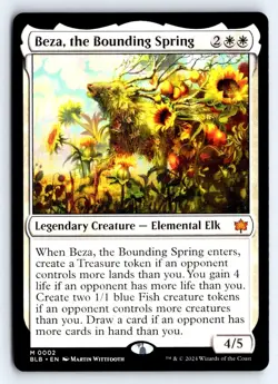 Beza, the Bounding Spring 2 Mythic Bloomburrow Magic: The Gathering NM - Image 1