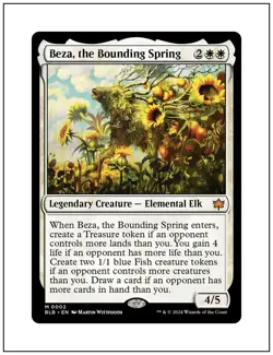 1x Beza, the Bounding Spring, Magic the Gathering, MTG NM - Image 1