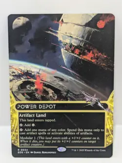 Power Depot - Edge of Eternities - Land - Borderless - Rare - Non Foil - EOS 034 - Image 1