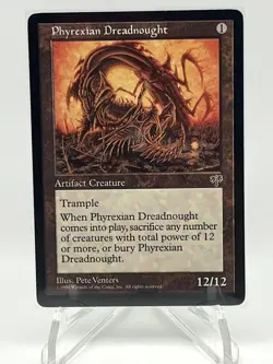 MTG Phyrexian Dreadnought Mirage English Rare Near Mint Reserved List - Image 1